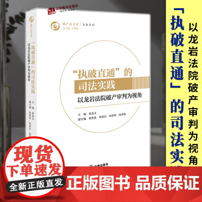 正版2024新书 执破直通的司法实践 以龙岩法院审判为视角 法文库 张意文 案件代表性案例 法律出版社978