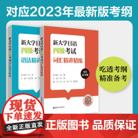 [大学日语四级2本]新大学日语四级考试词汇+语法精讲精练(附赠音频)