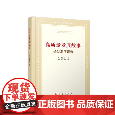 正版 高质量发展故事——长沙深度调查 彭勇 主编 潘开政 执行主编 人民出版社