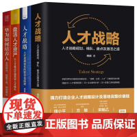 人才战略设计及落地4本套:人才战略:人才战略规划、梯队、盘点及激活之道+人才战略+盘活人才资产+华为如何培养人