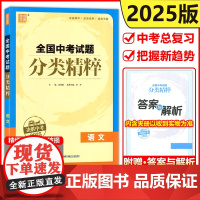 备考2025 通城学典 全国中考试题分类精粹语文全国版初三九年级中考一轮二轮总复习试题全套资料含历年考题初中真