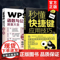 2册 秒懂快捷键应用技巧+WPS函数与公式速查大全 全彩图解 提升办公效率 常用函数公式速查 office办公软件一本通