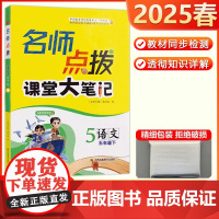 2025春新版名师点拨课堂大笔记五年级下语文全国版教材全解练习册题5年级下课前预习课后复习单元强化训练重点实验