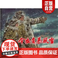 今夜有暴风雪 冯远 绘 上海人民美术出版社 红色经典故事青少年绘本小人书 正版书籍