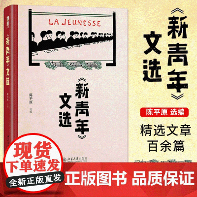 新青年文选 陈平原《新青年》文章的合集中国古代随笔文学作品集书籍 北京大学出版社 文章合集文学文集 觉醒年代