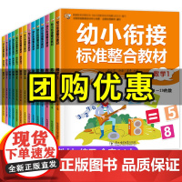 幼小衔接教材全套14册 一日一练拼音数学幼儿园大班升一年级学前训练学前班10以内加减法语文练习题幼升小入学准备练习册 新