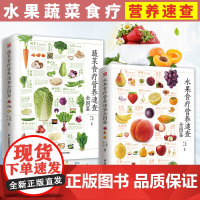 正版套装2册 水果食疗营养+蔬菜食疗营养速查全图鉴 健康饮食书籍 四季养生书籍大全生活科普读物 减肥果蔬汁三高菜谱减脂食