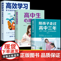 全套3册 陪孩子走过高中三年 高中生心理解压 高效学习法 培养学习方法 樊登育儿书籍父母必读正版3年