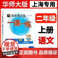 2022华东师大版一课一练二年级上册语文增强版2年级上第一学期华师大一课一练华东师范大学出版社上海小学教辅课后辅导书沪教