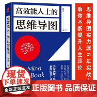 文通正版]高效能人士的思维导图 四色展现 层次丰富 将效率与思维导图结合起来 令思维导图真正成为快速思考和行动的利器