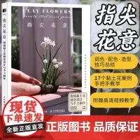 指尖花意 微缩黏土花创意设计与手工制作 粘土教程书 树脂粘土入门