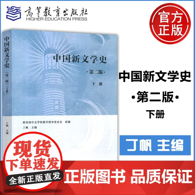 中国新文学史 第二版 第2版 下册 丁帆 中国新文学史教材百年中国文学发展历程文学理论研究 高等教育出版社