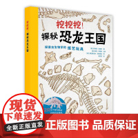 正版 挖挖挖 探秘恐龙王国 恐龙骨骼详尽指南 儿童读物 构建12只属于你自己的3D恐龙模型 恐龙百科全书化石重建恐龙