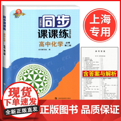 2023新版同步课课练高中化学必修2第二册高一年级下上海高一新教材配套同步课后练习含参考答案 上海科技教育出版社