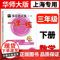 2022华东师大版一课一练三年级下数学3年级下册数学第二学期华师大一课一练上海小学教材教辅配套同步辅导练习小学教辅