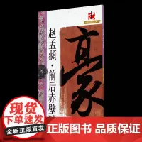 名碑名帖完全大观·赵孟頫前后赤壁赋-行书毛笔软笔字帖原帖墨迹字放大初学者入门书法教程 江西美术出版社