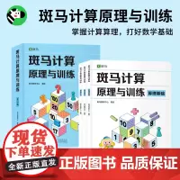 斑马计算原理与训练(全3册)正版15节思维动画 幼儿益智数感培养全脑启蒙训练 [3-6岁]