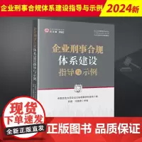 2024新 企业刑事合规体系建设指导与示例 中国政法大学企业合规检察研究基地印波代现峰企业刑事合规丛书 法律出版社978