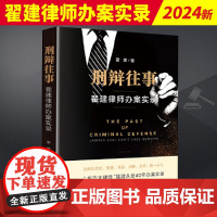 2024新 刑辩往事 翟建律师办案实录 翟建 刑事辩护律师办案经历回忆录刑事案件办案思路职业伦理执业素养 法律出版社97