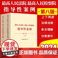 2024新 最高人民法院 最高人民检察院指导性案例 第八版上下册法院第1批至第39批检察院第1批至第50批指导性案例法院
