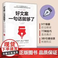 [书] 好文案一句话就够了 一字千金的创意广告文案策划从入门到精通 广告运营人员参考书 转化率提高 如何写出好文案图