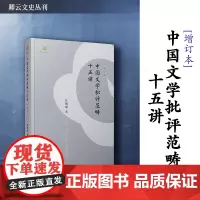 中国文学批评范畴十五讲增订本 卿云文史丛刊 汪涌豪著 中国文学批评史研究 复旦大学出版社 正版书籍
