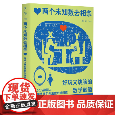 正版图书 两个未知数去相亲:好玩又烧脑的数学谜题 [德]霍格尔·丹贝克 著 罗松洁 译 未读思想家