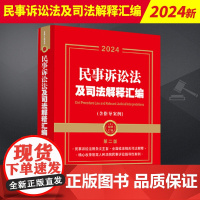 正版 2024新书 民事诉讼法及司法解释汇编 第二版 涵盖与《民事诉讼法》密切相关的法律法规 司法解释等文件 结构清晰