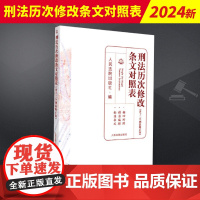 2024新 刑法历次修改条文对照表 含十二个刑法修正案新旧法条文对照12个刑法修正案和十三个法律解释 人民法院出版社97