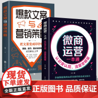 [2册]微商运营一本通+文案与营销策略 认识变认同流量变销量全面揭秘微商运营实战经营及成交技巧微商运营广告营销书籍