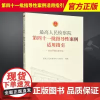 2023新书 最高人民检察院第四十一批指导性案例适用指引 生态环境公益诉讼 高人民检察院第八检察厅 中国检察出版社 97