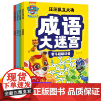 汪汪队立大功成语大迷宫全4册专注力大迷宫游戏书儿童益智注意力记忆力思维训练绘本 孩子视觉冒险趣味捉迷藏找不同隐藏的图画
