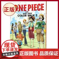 正版 航海王(尾田荣一郎画集COLOR WALK2) 航海漫画角色画集 航贼ONE PIEE狼画集海贼动漫游戏周边书