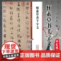 正版 怀素草书千字文(彩色放大本中国著名碑帖)怀素草书千字文 旁注 草书毛笔字帖碑帖 孙宝文 上海辞书出版社9787