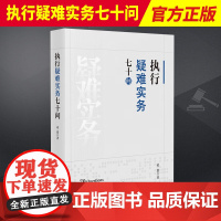 2023新书 执行疑难实务七十问 凌翥 执行案件立案与审查 法律法规 司法解释 执行实务指引 人民法院出版社978751