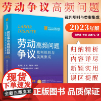 2023新书 劳动争议高频问题裁判规则与类案集成 黄梦燕 曾跃 高鹏飞 企业人力资源管理与法律顾问实务指引丛书 HR法务