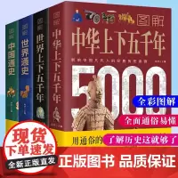 正版共4册 图解中华上下五千年+图解世界上下五千年+ 图解世界通史+图解中国通史/全彩图解读懂历史文化书籍 中国华侨