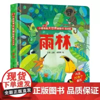 小眼睛看大世界翻翻书雨林婴儿启蒙早教书 宝宝绘本1-2岁儿童3d立体翻翻书幼儿早教撕不烂的书0-3岁 宝宝一两岁益智早教