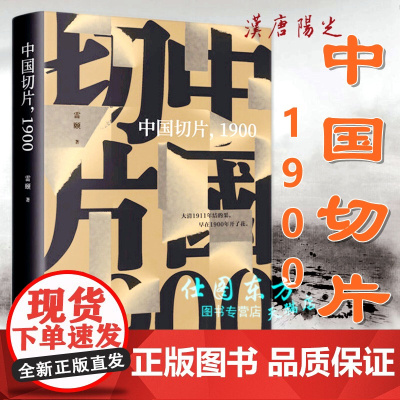 正版 中国切片,1900 雷颐 著汉唐阳光 鸦片战争 清政府对危机判断和管控 庚子年 袁世凯 李鸿章 剖析晚清政治