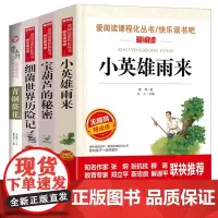 全套4册小英雄雨来正版六年级四年级原著完整版全集五年级宝葫芦的秘密张天翼三年级细菌世界历险记高士其青铜葵花曹小学生