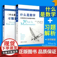 正版书[单套自选2册]什么是数学对思想和方法的基本研究第四版+什么是数学习题解析套装 R柯朗 H罗宾著 复旦大学出