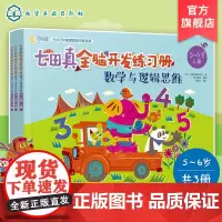 七田真全脑开发练习册 数学与逻辑思维 5-6岁 左右脑思维训练游戏书 幼小衔接课程教材整合左右脑智力幼小衔接练习册 幼儿