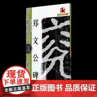名碑名帖完全大观郑文公碑-魏碑毛笔软笔字帖 原碑拓字放大 笔法偏旁部首结体章法解析初学者入门书法教程 江西美术出版社