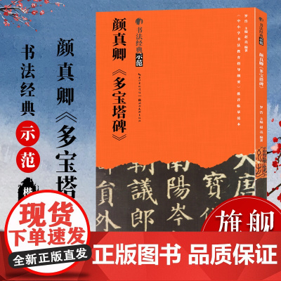 [正版]颜真卿多宝塔碑 书法经典示范 楷书成人毛笔书法入门字帖技法讲解基础结构布势笔画章法步骤示范教程原碑帖临摹本书籍