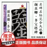 修订版 颜真卿多宝塔碑 名碑名帖完全大观 大家书院系列集字字帖临摹本 书法培训教材 楷书初学者入门书籍 江西美术出版社