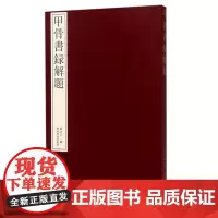 甲骨书录解题 甲骨文研究入门工具书大篆甲骨文书法研究参考资料 书录解题论文解题参考书法研究概况作品集字书籍 西泠印社出版