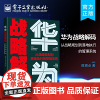 华为战略解码:从战略规划到落地执行的管理系统 企业管理书籍 企业战略管理方法 从战策略 企业管理者 陈雨点 电子工业出版