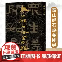 [8开215页]中国石刻书法精粹 泰山经石峪金刚经石刻 山东北朝石经崖石刻书法榜书作品隶书楷书诗经篆刻艺术书法入门基础临