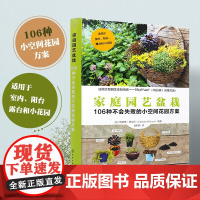 家庭园艺盆栽 106种不会失败的小空间花园方案 室内外园艺绿植栽培家庭园艺盆栽选择植物搭配技巧 空间花园打造家庭园艺设计