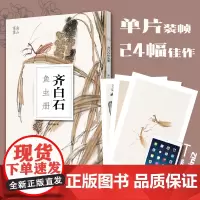 齐白石鱼虫册 南山书画历代名家鉴赏临摹画册 初学者临摹欣赏装饰素材 中国画鱼虫花鸟果蔬技法作品集水墨艺术教程 南山册页